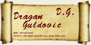 Dragan Guldović vizit kartica